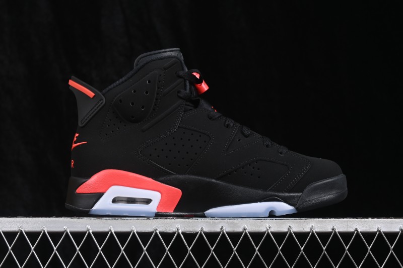 Nike Air Jordan 6 Retro Basketball Shoes with Infrared Accents - CT8529-001
