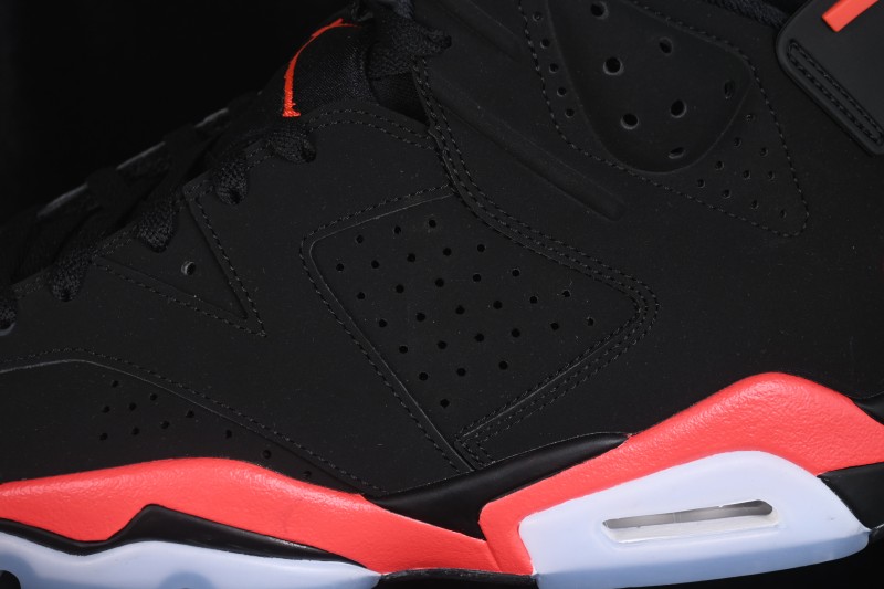 Nike Air Jordan 6 Retro Basketball Shoes with Infrared Accents - CT8529-001
