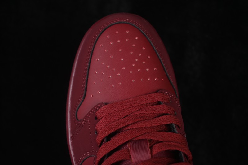 Jordan Air Jordan 1 Low Retro Basketball Shoes with Gum Sole in Wine Red - IB7012-600