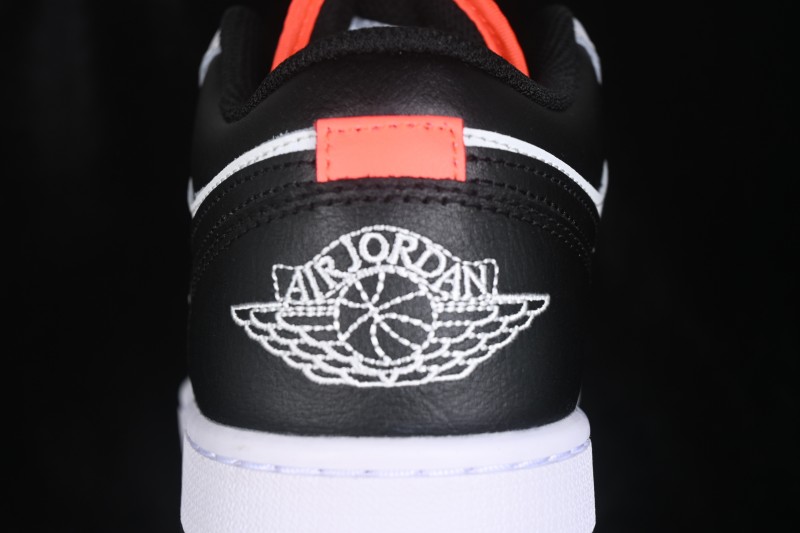 Nike Air Jordan 1 Low Retro Basketball Shoes with Classic White Grey Black Colorway - 553558-045
