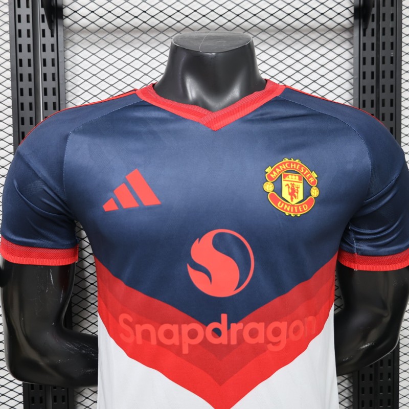 Player Version 26/27 Manchester United Navy & White V-Panel Away Jersey