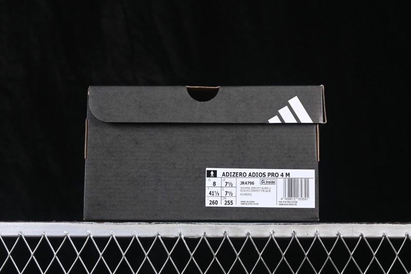 Adidas Adizero Pro 4 Racing Running Shoes with Lightstrike Pro Foam and Energyrods 2.0 Carbon Rods - JR4796