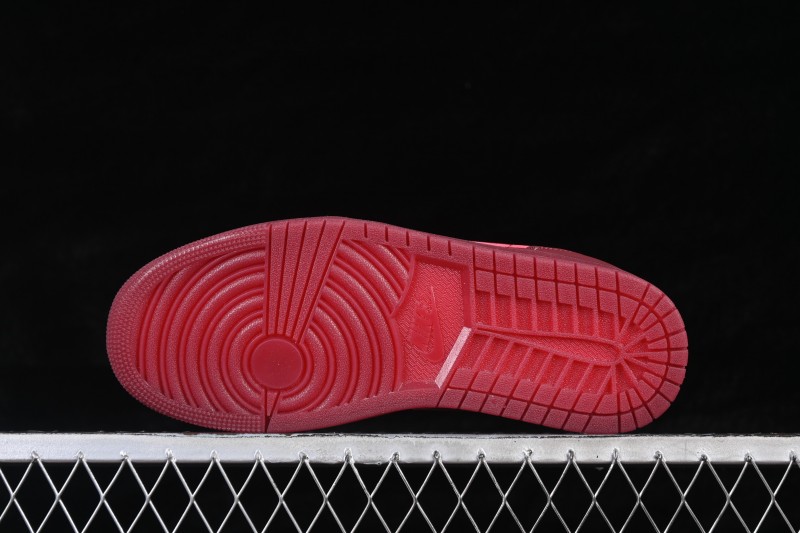 Nike Air Jordan 1 Low Retro Basketball Shoes with Gum Sole in Wine Red - IB7012-600