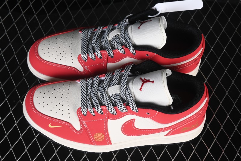 Nike Air Jordan 1 Low Retro Basketball Shoes Limited Year of the Horse Edition Premium Craftsmanship - MZ9588-842