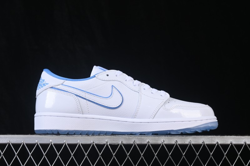 Nike Air Jordan 1 Low AJ1 Basketball Shoes with Patent Leather White and Blue Retro Style - DD9315-118