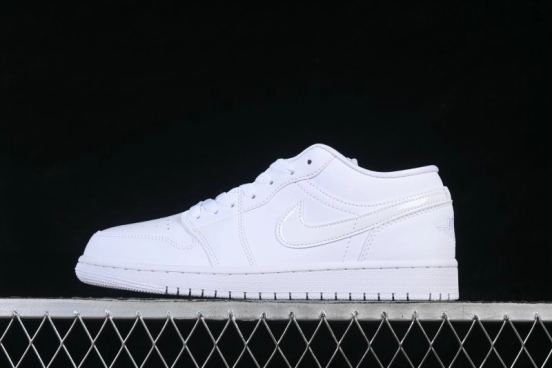 Nike Air Jordan 1 Low Classic White Casual Sneakers for Men - DV0990-111