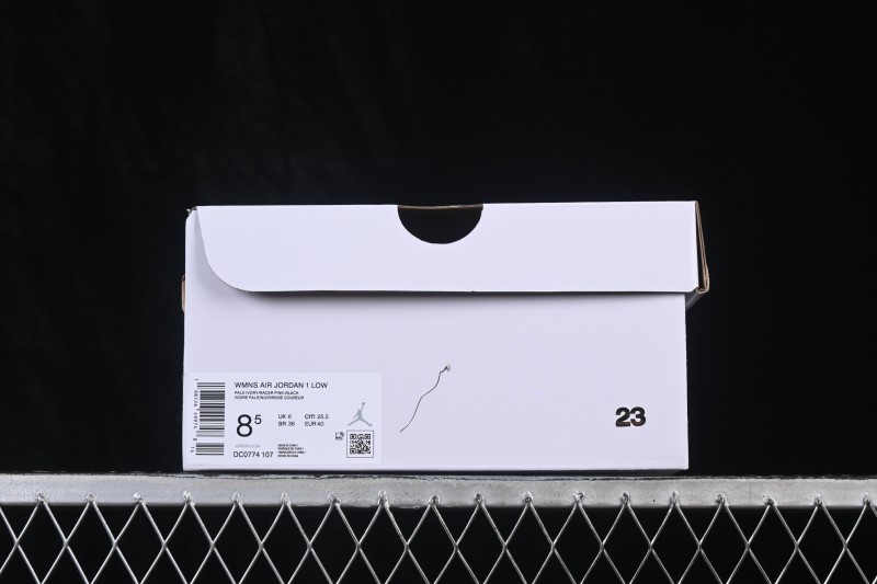 Nike Air Jordan 1 Low Retro Basketball Lifestyle Shoes with Classic Color Blocking - DC0774-107