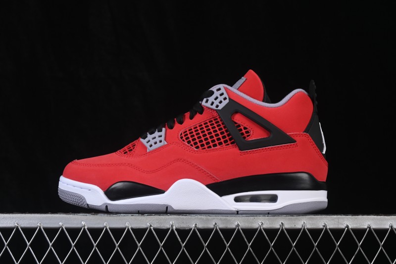 Air Jordan 4 Retro OG 'Toro' Basketball Shoes with Premium Leather Upper - FQ8138-600