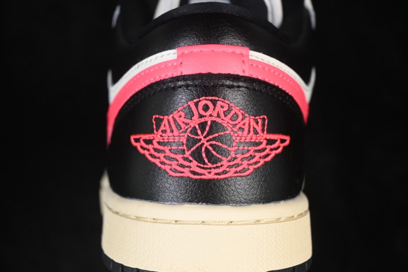 Nike Air Jordan 1 Low Retro Basketball Lifestyle Shoes with Classic Color Blocking - DC0774-107