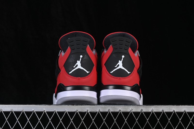 Nike Air Jordan 4 Retro Basketball Shoes in Toro Red with Iconic Design - FQ8138-600