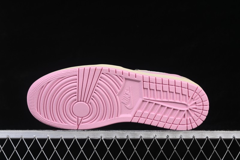 Nike Travis Scott x Air Jordan 1 Low OG Retro Sneakers with Reverse Swoosh Design - IQ7604-100