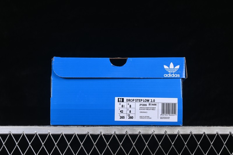 Adidas Originals Drop Step Low 2.0 Basketball-Inspired Casual Skateboarding Sneakers - JP5886