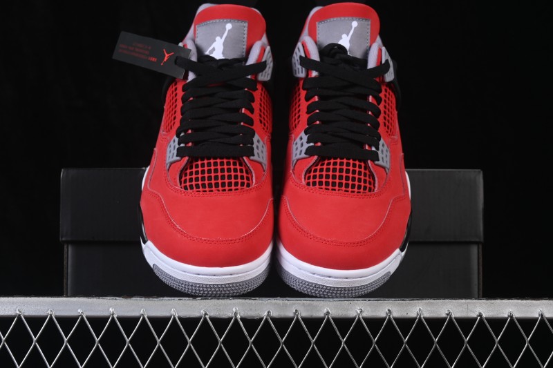 Air Jordan 4 Retro OG 'Toro' Basketball Shoes with Premium Leather Upper - FQ8138-600