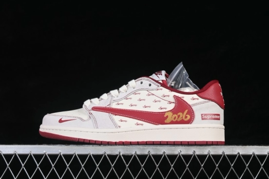 Nike Air Jordan 1 Low Retro Basketball Shoes with Year of the Horse Limited Edition Design - JP2026-116