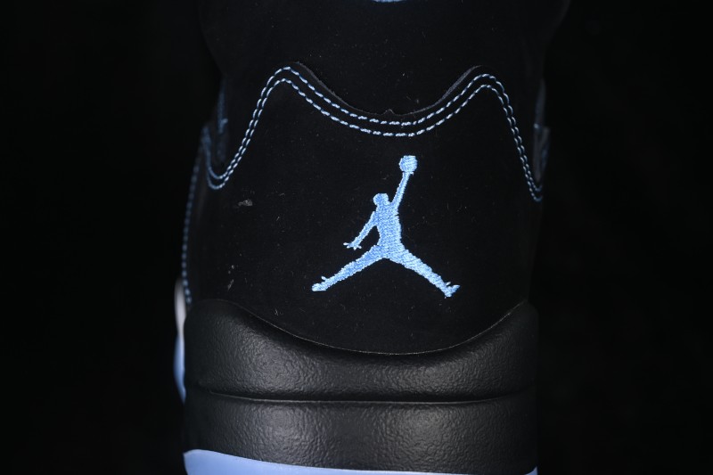 Air Jordan 5 Retro 'Black University Blue' Basketball Sneakers for Men - DD0587-008