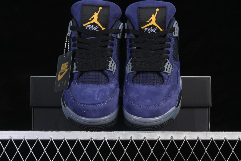 Jordan Air Jordan 4 Retro Lakers Sneakers with Premium Leather Upper - FV5029-500