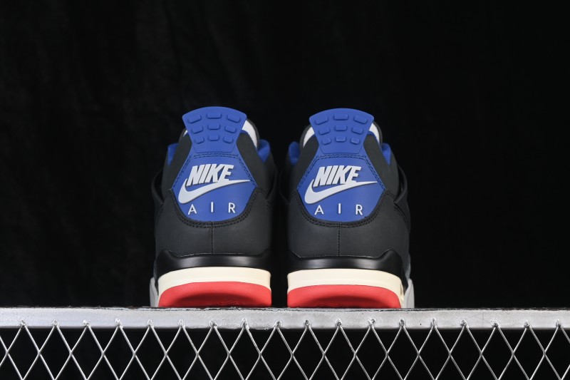 Nike Air Jordan 4 Retro Running Shoes with Military Blue and Neutral Grey Accents - FV5029-003
