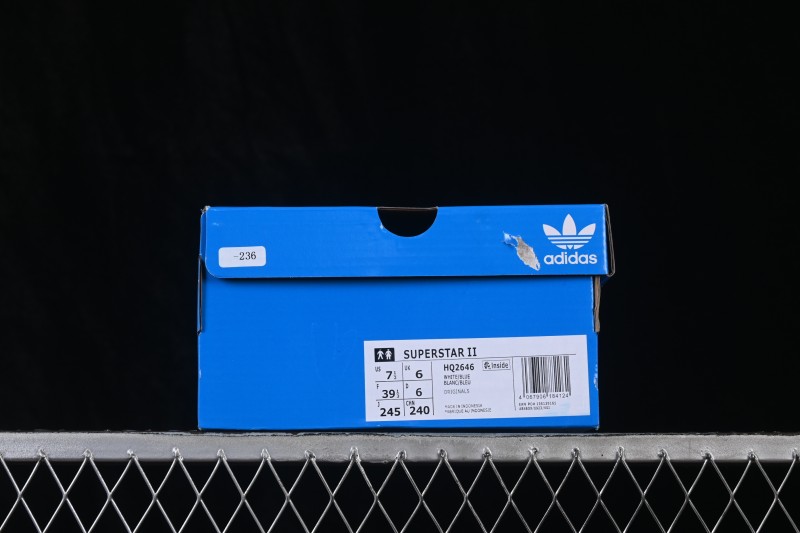 Adidas Originals Superstar II Classic Shell-Toe Casual Sneakers - HQ2646