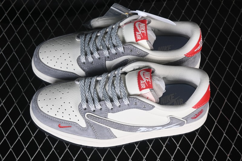 Nike Air Jordan 1 Low Retro Basketball Shoes with Year of the Horse Limited Edition Design - JW1188-179