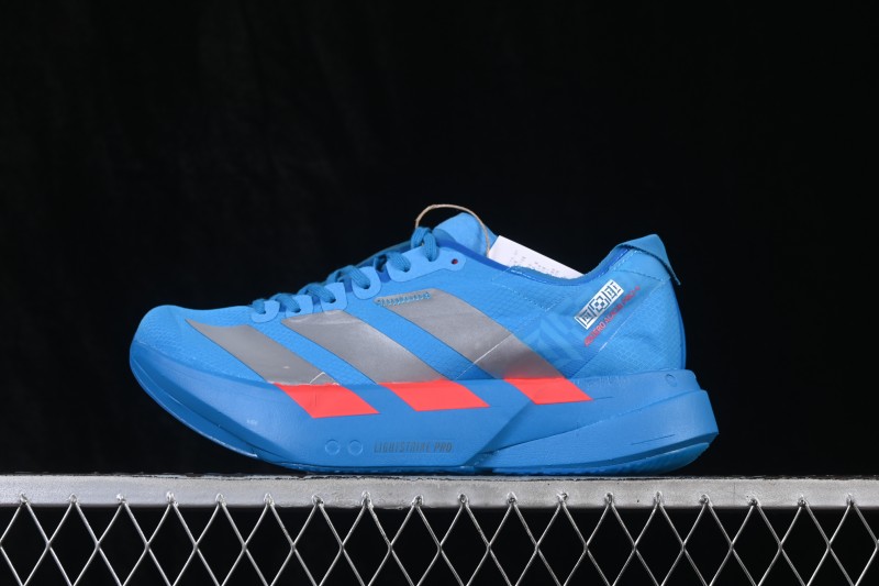 Adidas Adizero Pro 4 Racing Running Shoes with Lightstrike Pro Foam and Energyrods 2.0 Carbon Rods - JR4796