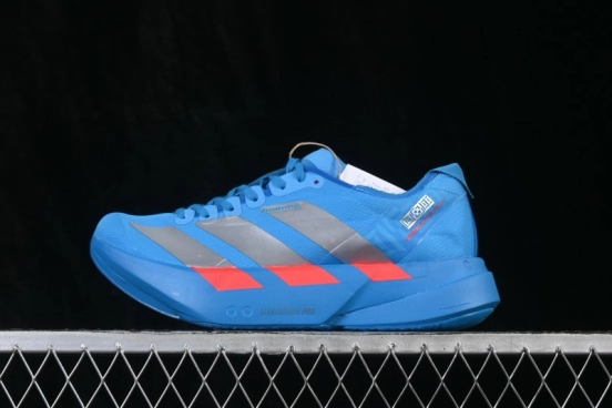 Adidas Adizero Pro 4 Racing Running Shoes with Lightstrike Pro Foam and Energyrods 2.0 Carbon Rods - JR4796