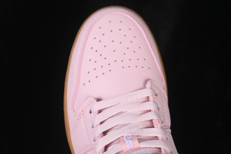 Nike Air Jordan 1 Low Retro Basketball Shoes with Light Gum Pink Accent - DC0774-601