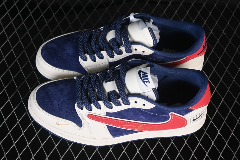 Nike Air Jordan 1 Low Retro Basketball Shoes with Premium Leather and Exclusive Year of the Horse Edition - JP2026-162