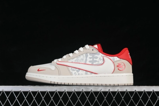 Nike Jordan 1 Low OG SP Travis Scott x Fragment Design AJ1 Low Retro Basketball Shoes - NH0601-062