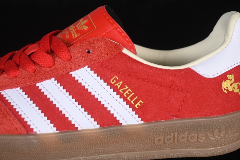 Adidas Originals Gazelle Indoor Retro Casual Low-Top Skateboarding Shoes with Anti-Slip Wear-Resistant Sole - IF1888