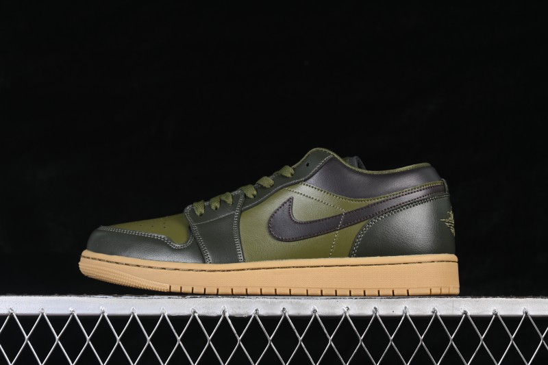 Air Jordan 1 Low OG Retro Basketball Shoes with Woven Leather Upper - IR0840-325