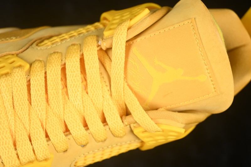 Nike Air Jordan 4 Retro x Nigel Sylvester Collaboration Sneakers with Brick Design - HF4340-008