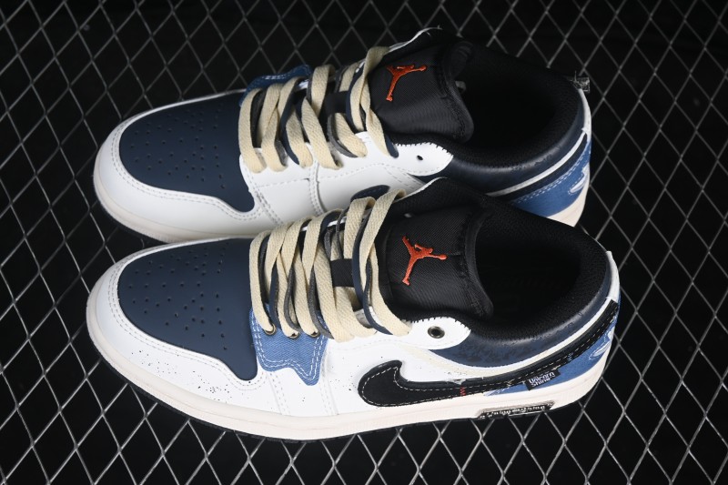 Nike Air Jordan 1 Low Retro Basketball Shoes with Classic Design - 553558-081