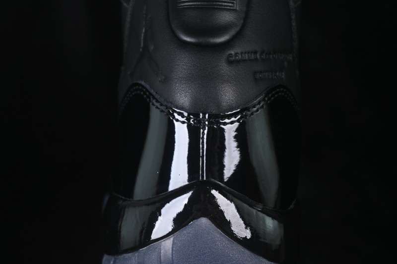 Comme des Garçons x Air Jordan 11 Retro 'Black' OG Collaboration High-Top Basketball Shoes - IV7639-001