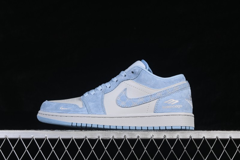 Nike Air Jordan 1 Low Custom Basketball Shoes with Full-Length Air Cushion - QJ1988-009