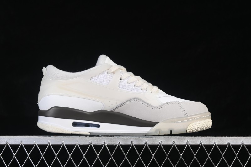 Nike Air Jordan 4 Remastered Retro Sneakers with Mixed Textile, Leather and Suede Upper - IB8857-141
