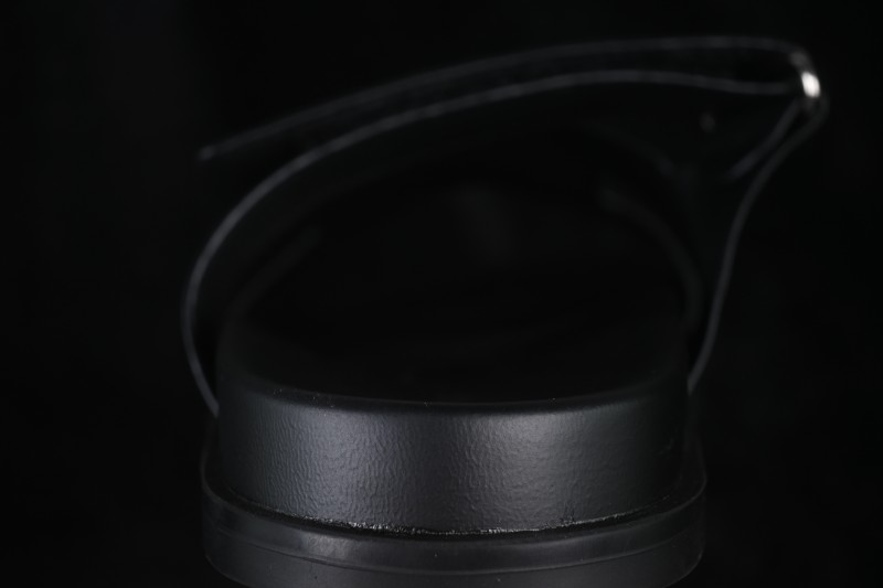 Hermes Chypre Flat Slide Sandals with Embossed Logo - Black