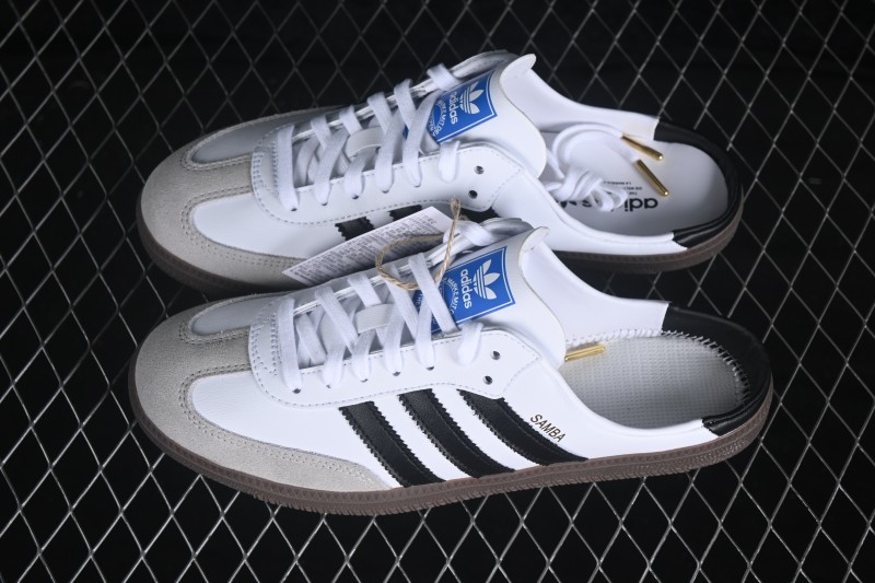 Adidas Samba OG Casual Half-Slip-On Shoes with Retro Design - LB3814