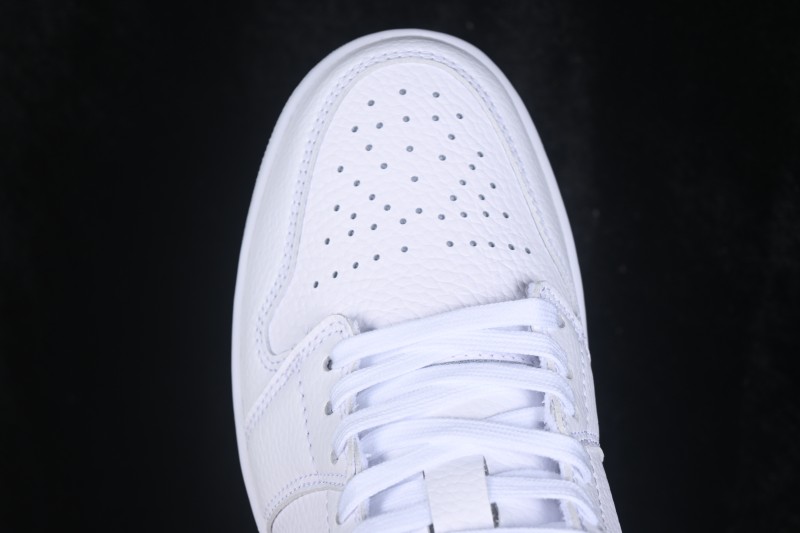 Nike Air Jordan 1 Low Retro Basketball Shoes with Silver Swoosh - IQ9381-100
