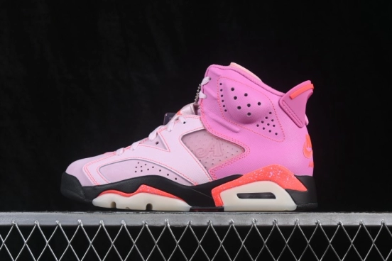 Jordan Air Jordan 6 Retro OG Sneakers with Playful Pink Accents - IQ5706-600