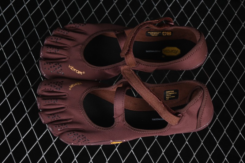Vibram V-Soul Women's Barefoot Ballet Fitness Shoes for Gym Squat Support Quick-Dry - 26W7202 Brown