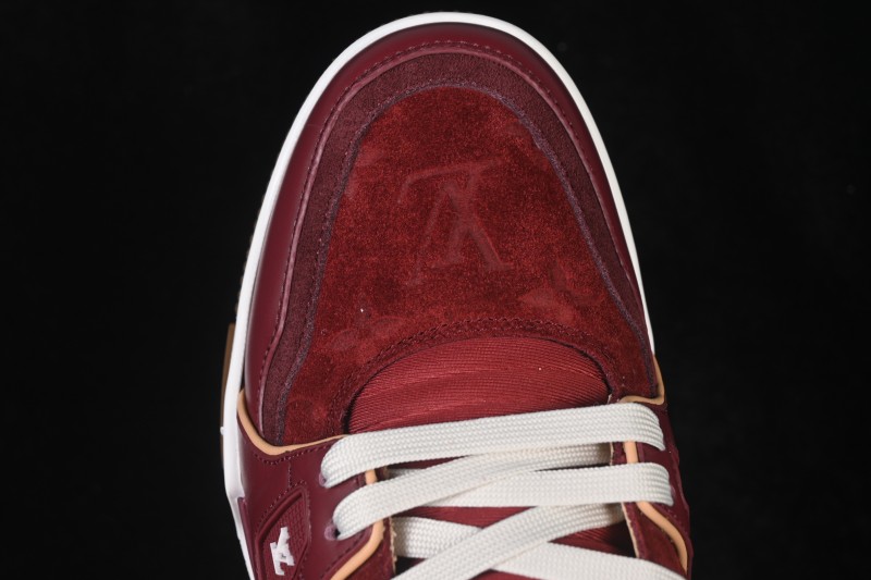 Louis Vuitton Trainer Sneaker Wine Red - 1A9JG7