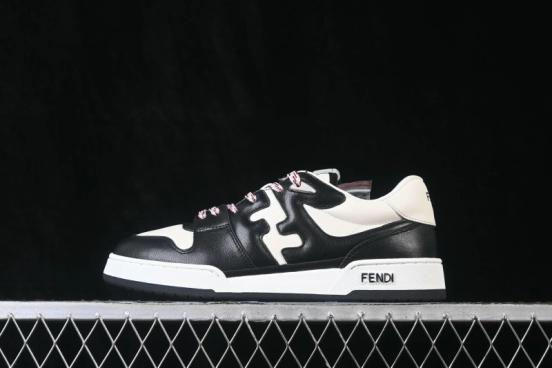Fendi Match Round Toe Thick Sole Low-Top Casual Sneakers - AHH2F1FHS