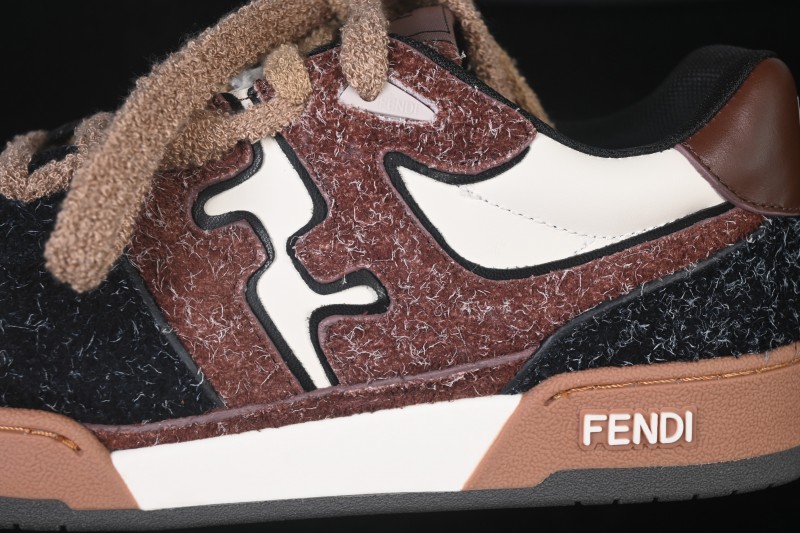 Fendi Match Round Toe Thick Sole Low Top Casual Sneakers - AHH2F1FHS