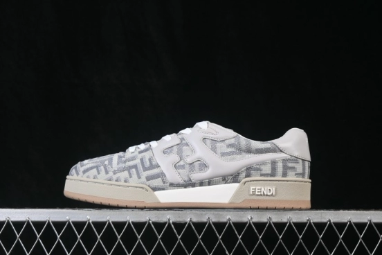 Fendi Match Round Toe Thick Sole Low-Top Casual Sneakers - AHH2F1FHS