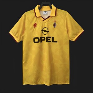 Retro 95/96 AC Milan Third Yellow Jersey