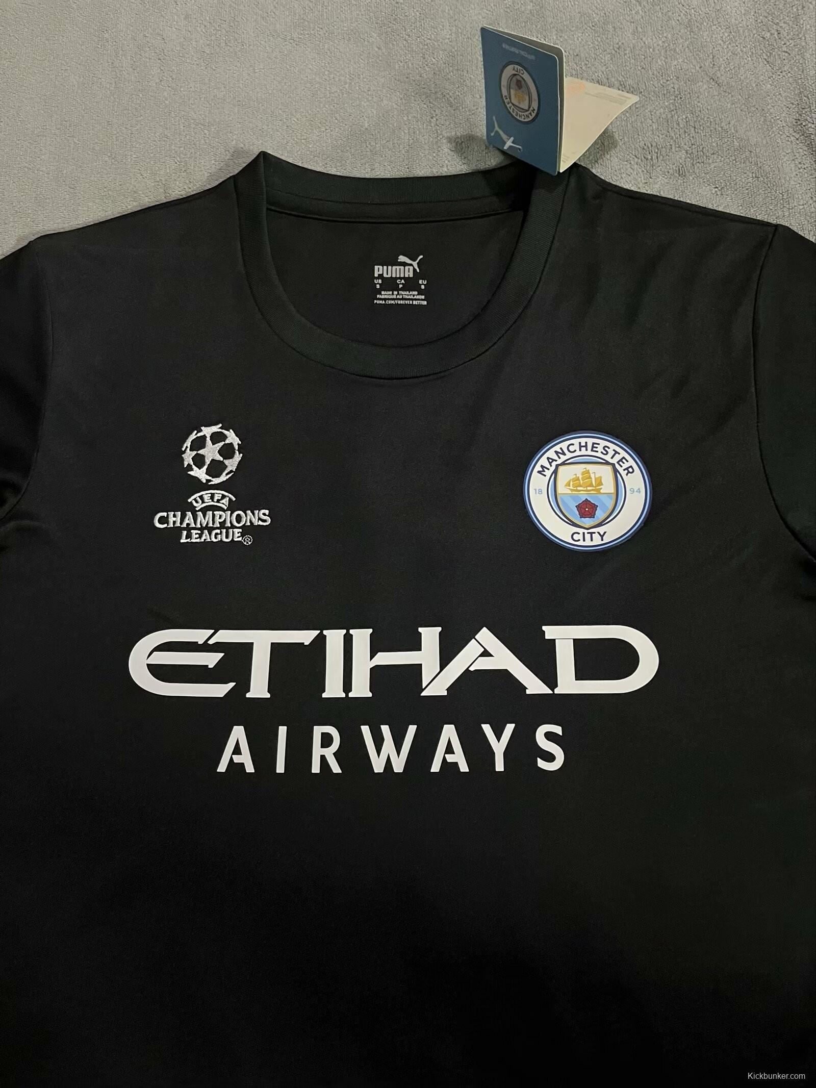 23/24 Manchester City Black Champion League Jersey