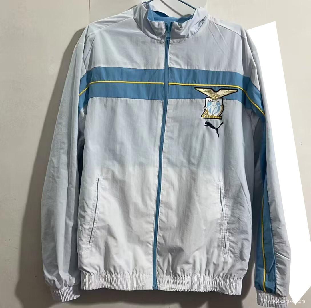 23/24 Lazio White/Blue Reversible Windbreaker