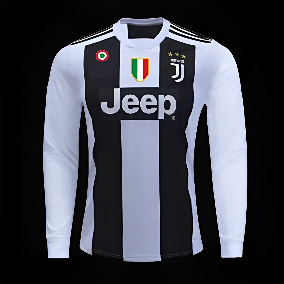 Player Version Retro 18/19 Juventus Home Long Sleeve Jersey