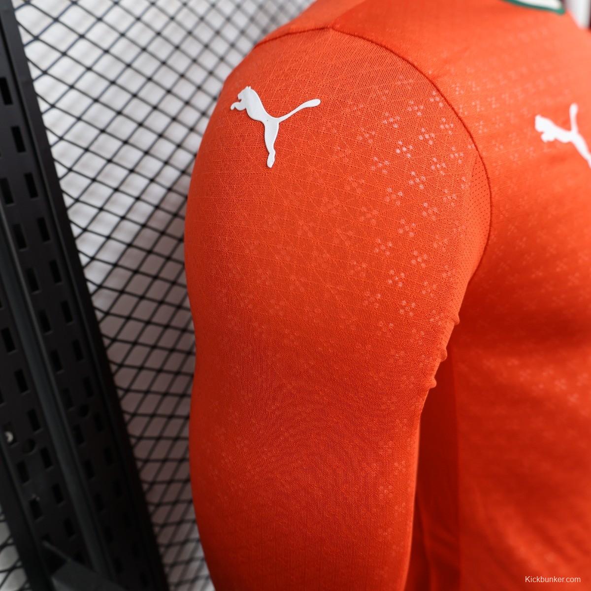 Player Version 2025 Portugal Home Long Sleeve Jersey