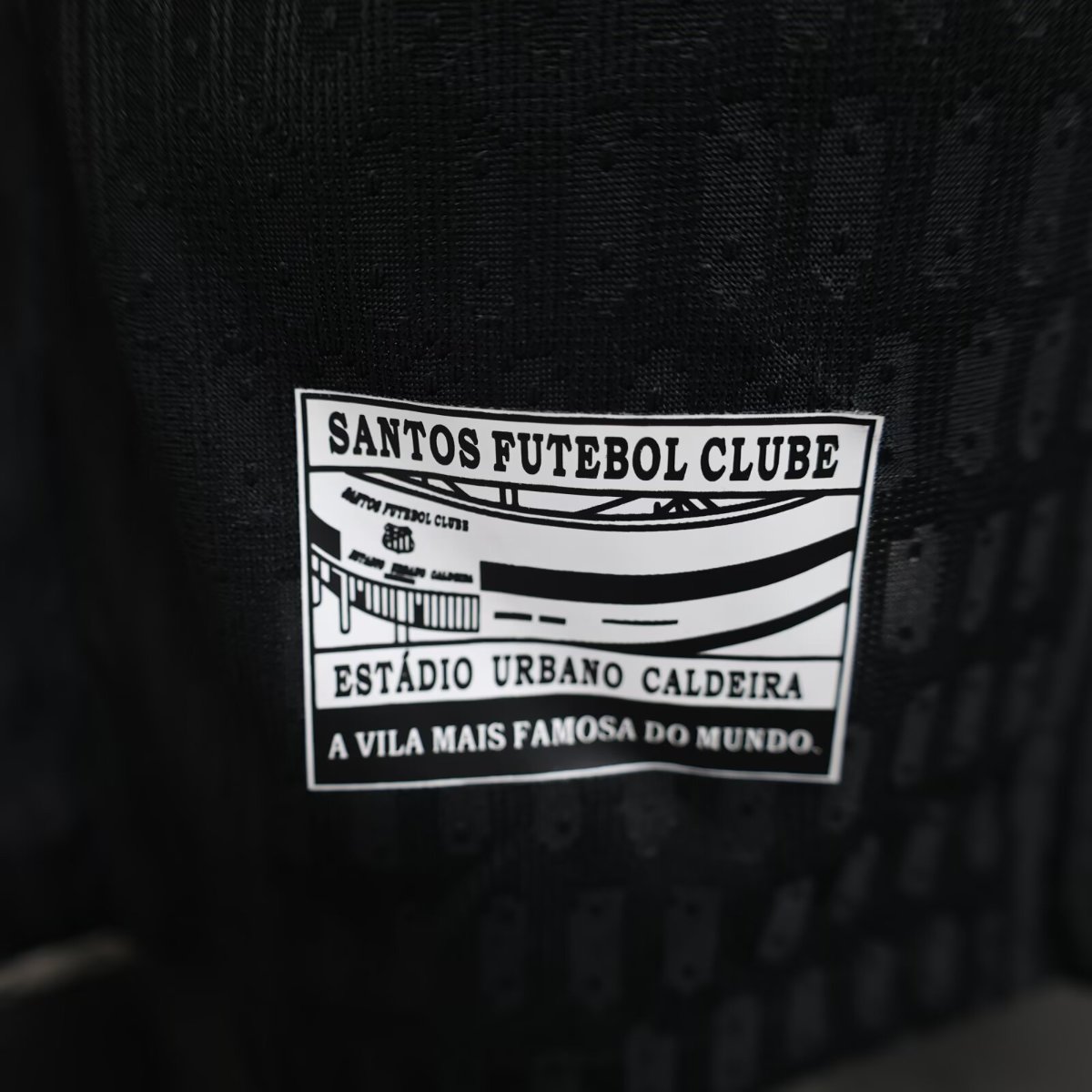 Player Version 25/26 Santos FC Black with Geometric Pattern Jersey